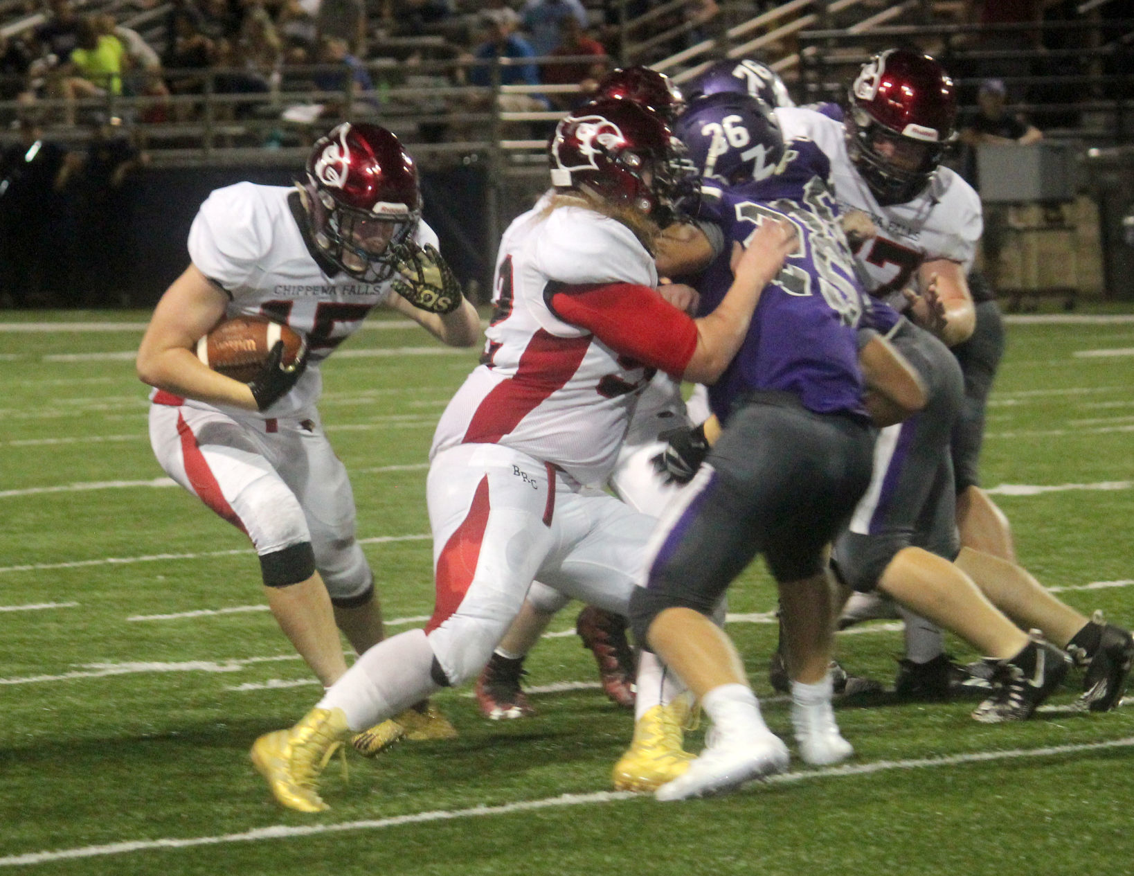 Chi-Hi football at Eau Claire Memorial 9-14-18